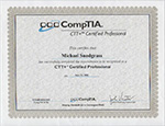 CompTIA CTT+ certificate